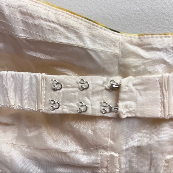 J Crew Size 4 Fleurette Sweetheart Bust Tie Dye Silk & Linen Blend Mini Dress - Picture 10 of 11